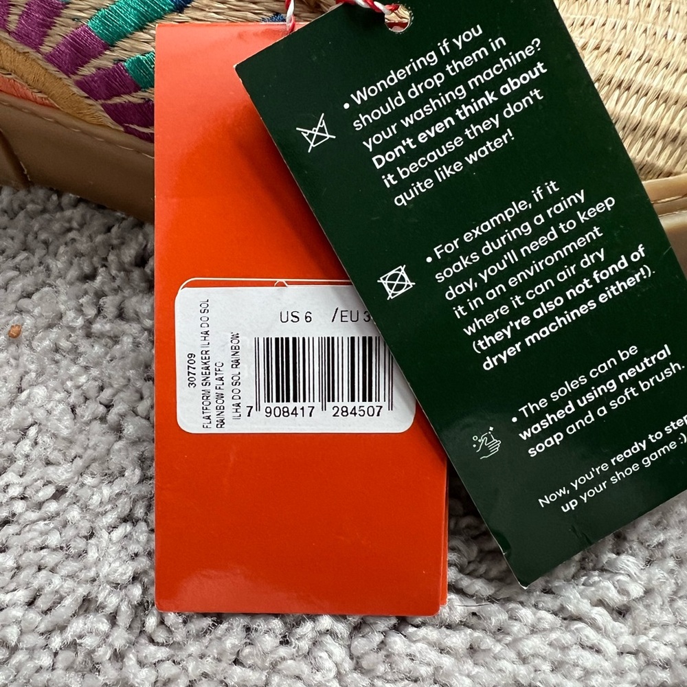 NWT Farm Rio Colorful Woven Women's Sneakers 6 - Picture 7 of 9